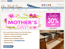 Tablet Screenshot of chicshelfpaper.com